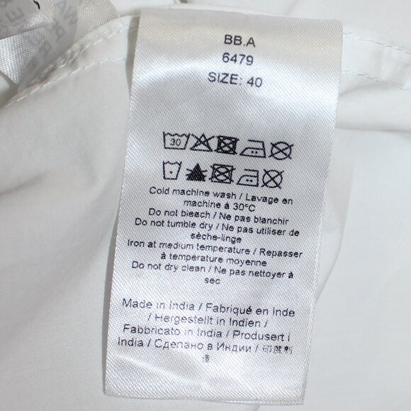 GANNI WRAP TOP This elegant white top  blouse cotton poplin  size 40 / US 8-10 - Picture 8 of 10